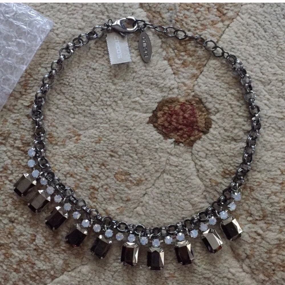 Reserved @bettinasim Chico's silver/gunmetal NL